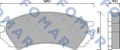 FO461881 FOMAR Friction Комплект тормозных колодок, дисковый тормоз