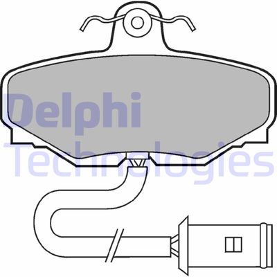 LP430 DELPHI Комплект тормозных колодок, дисковый тормоз