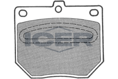 180641 ICER Комплект тормозных колодок, дисковый тормоз