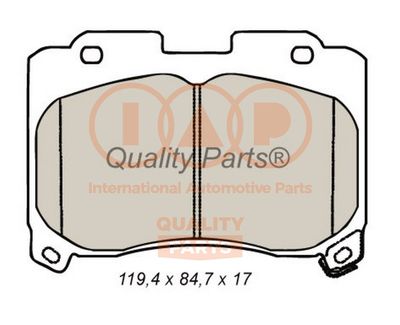 70417099 IAP QUALITY PARTS Комплект тормозных колодок, дисковый тормоз