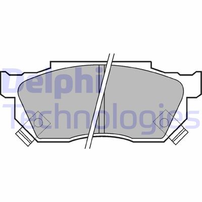 LP445 DELPHI Комплект тормозных колодок, дисковый тормоз