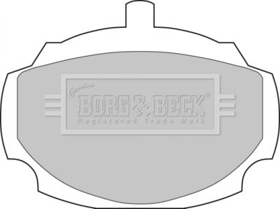 BBP1038 BORG & BECK Комплект тормозных колодок, дисковый тормоз