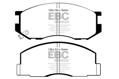 DP747 EBC Brakes Комплект тормозных колодок, дисковый тормоз
