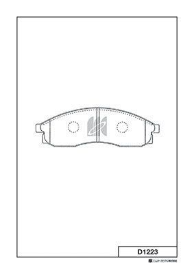 D1223 MK Kashiyama Комплект тормозных колодок, дисковый тормоз