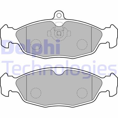 LP1755 DELPHI Комплект тормозных колодок, дисковый тормоз
