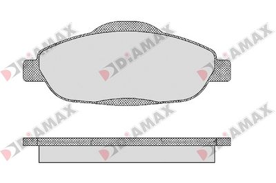 N09061 DIAMAX Комплект тормозных колодок, дисковый тормоз