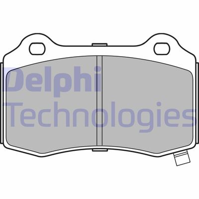 LP3281 DELPHI Комплект тормозных колодок, дисковый тормоз