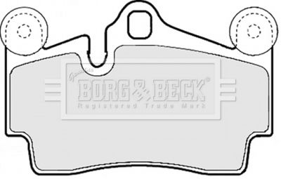 BBP1972 BORG & BECK Комплект тормозных колодок, дисковый тормоз