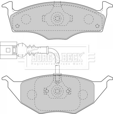 BBP2129 BORG & BECK Комплект тормозных колодок, дисковый тормоз