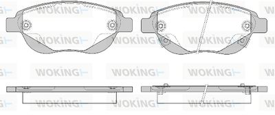 P941302 WOKING Комплект тормозных колодок, дисковый тормоз