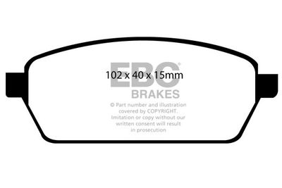 DP1106 EBC Brakes Комплект тормозных колодок, дисковый тормоз