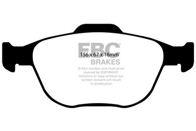 DP41641R EBC Brakes Комплект тормозных колодок, дисковый тормоз