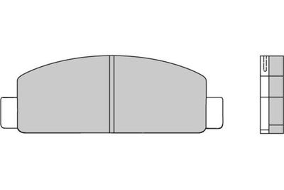 120218 E.T.F. Комплект тормозных колодок, дисковый тормоз