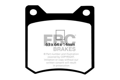 DP4162R EBC Brakes Комплект тормозных колодок, дисковый тормоз