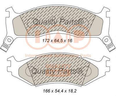 70402010 IAP QUALITY PARTS Комплект тормозных колодок, дисковый тормоз