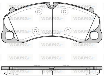 P1497300 WOKING Комплект тормозных колодок, дисковый тормоз