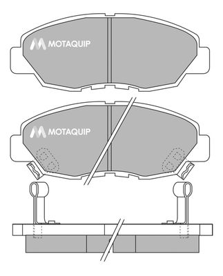 LVXL774 MOTAQUIP Комплект тормозных колодок, дисковый тормоз