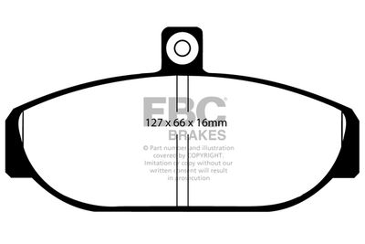 DP435 EBC Brakes Комплект тормозных колодок, дисковый тормоз