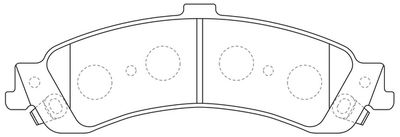 FP0834 FIT Комплект тормозных колодок, дисковый тормоз