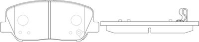 FP1412 FIT Комплект тормозных колодок, дисковый тормоз