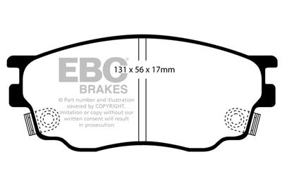 DP1464 EBC Brakes Комплект тормозных колодок, дисковый тормоз