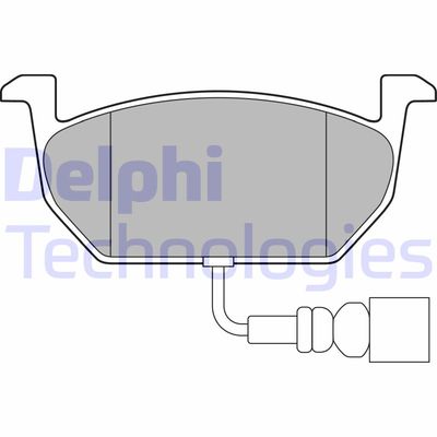 LP3146 DELPHI Комплект тормозных колодок, дисковый тормоз