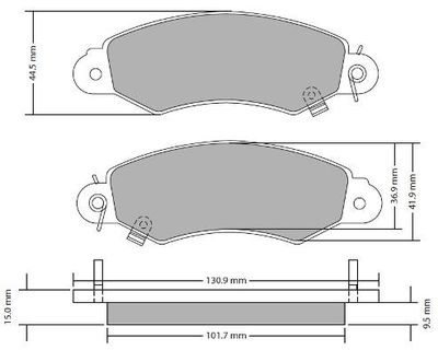 FBP1732 FREMAX Комплект тормозных колодок, дисковый тормоз