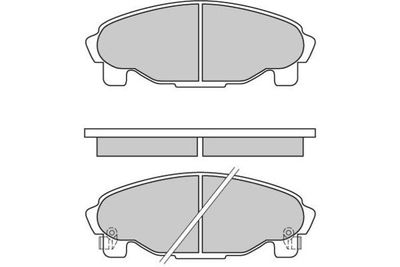 120601 E.T.F. Комплект тормозных колодок, дисковый тормоз