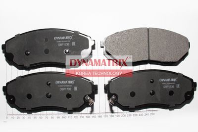 DBP1735 DYNAMATRIX Комплект тормозных колодок, дисковый тормоз