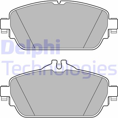 LP2764 DELPHI Комплект тормозных колодок, дисковый тормоз