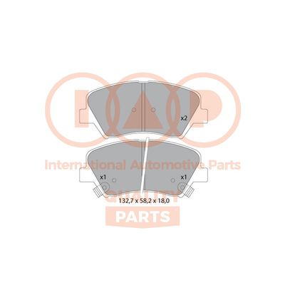 70421074 IAP QUALITY PARTS Комплект тормозных колодок, дисковый тормоз