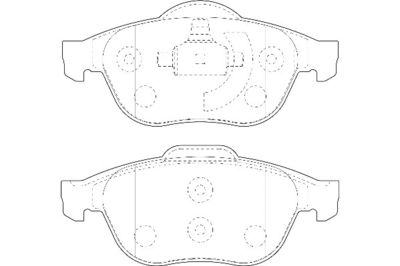 2135029 Omnicraft Комплект тормозных колодок, дисковый тормоз