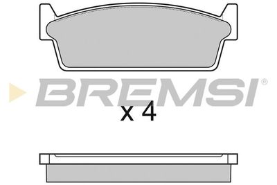 BP2440 BREMSI Комплект тормозных колодок, дисковый тормоз