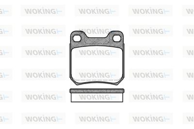 P339360 WOKING Комплект тормозных колодок, дисковый тормоз
