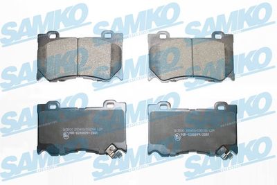 5SP2086 SAMKO Комплект тормозных колодок, дисковый тормоз