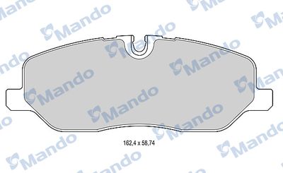 MBF015601 MANDO Комплект тормозных колодок, дисковый тормоз