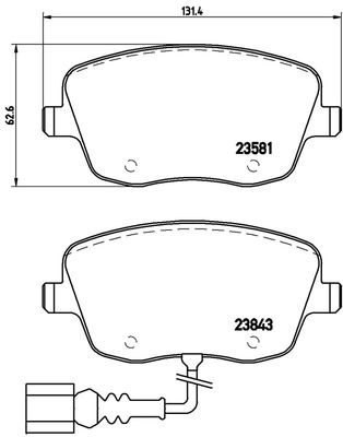 FK20169 KAISHIN Комплект тормозных колодок, дисковый тормоз