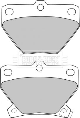 BBP1712 BORG & BECK Комплект тормозных колодок, дисковый тормоз