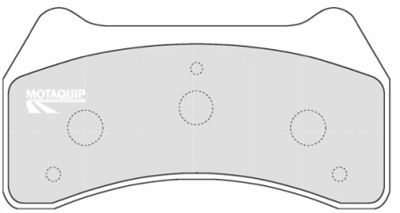 LVXL1194 MOTAQUIP Комплект тормозных колодок, дисковый тормоз