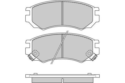 120512 E.T.F. Комплект тормозных колодок, дисковый тормоз