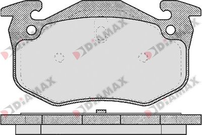 N09271 DIAMAX Комплект тормозных колодок, дисковый тормоз