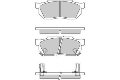 120289 E.T.F. Комплект тормозных колодок, дисковый тормоз