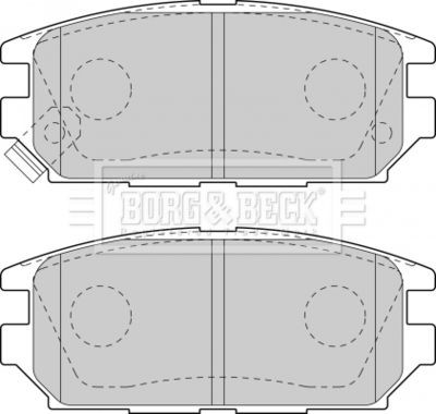 BBP1489 BORG & BECK Комплект тормозных колодок, дисковый тормоз