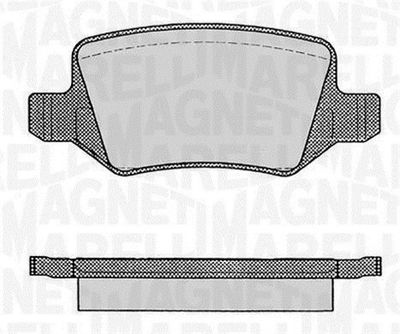 363916060308 MAGNETI MARELLI Комплект тормозных колодок, дисковый тормоз