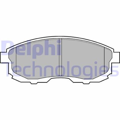 LP812 DELPHI Комплект тормозных колодок, дисковый тормоз