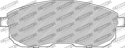 FDS691 FERODO RACING Комплект тормозных колодок, дисковый тормоз