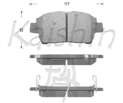 FK2183 KAISHIN Комплект тормозных колодок, дисковый тормоз