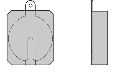 120013 E.T.F. Комплект тормозных колодок, дисковый тормоз