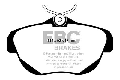 DP1962 EBC Brakes Комплект тормозных колодок, дисковый тормоз
