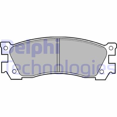 LP632 DELPHI Комплект тормозных колодок, дисковый тормоз